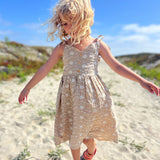 Vignette Penny Dress Tan Dandelion Eyelet