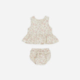 Quincy Mae Sleeveless Peplum Set Bloom