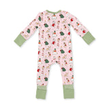 Angel Dear Pink Christmas Dogs Convertible Romper