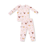 Angel Dear Pink Collector Chickens Long Sleeve Pajama Set