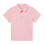 Me & Henry Shipping Polo Top Pink Pique