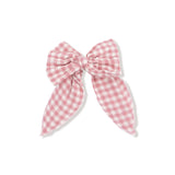 Angel Dear Pink Plaid Bow with Tails