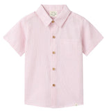 Me & Henry Newport Woven Shirt Pink Seersucker