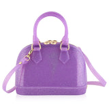 Carrying Kind Cate Purple Sparkle Purse with Playful Pony Charm