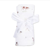 Angel Dear Pointer Pups and Duck Buddies Swaddle Blanket 45x45