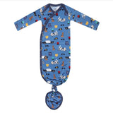 Copper Pearl Bamboo Newborn Knotted Gown Policemen