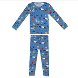 Copper Pearl Bamboo 2 Piece Long Sleeve Pajama Set Policemen
