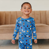 Copper Pearl Bamboo 2 Piece Long Sleeve Pajama Set Policemen