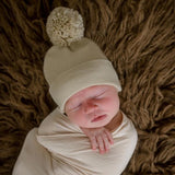 ilybean Pom Pom Hat Oatmeal