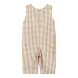 Lil Cactus Brown Gingham Pumpkin Vine Overalls