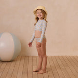 Rylee + Cru Crop Rashguard Set Bloom