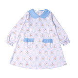 Baby Loren Royal and Charm Pima Collar Dress