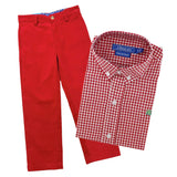 The Bailey Boys Red Cord Pants