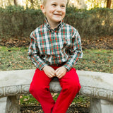 The Bailey Boys Red Cord Pants