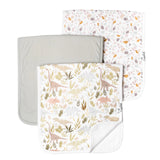 Copper Pearl Rex Burp Cloth Set 3 Pack