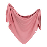 Copper Pearl Rosewood Rib Knit Blanket