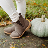 L'Amour Nicola Scalloped Chelsea Boot Brown