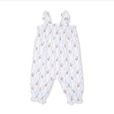 Angel Dear Heirloom Rose Stripe Ruffly Strap Coverall