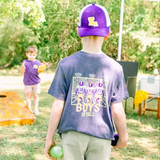 Magnolia Mudbugs Boys of Fall Purple & Gold Football Tee