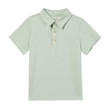 Me & Henry Shipping Polo Top Sage Pique
