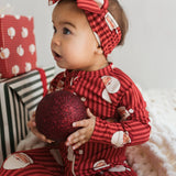 In My Jammers Santa Zipper Romper