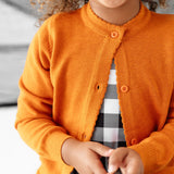 Little Stocking Co Pumpkin Cardigan