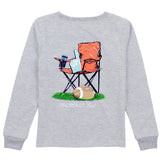 Properly Tied Sidelines Long Sleeve Top Heather Grey