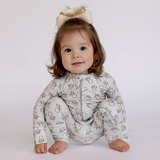 Remi & Capri Tiny Snowmen Zipper Sleeper