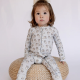 Remi & Capri Tiny Snowmen Zipper Sleeper