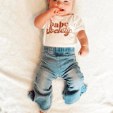 Bailey's Blossoms Sophie Denim Bell Bottoms Light Wash