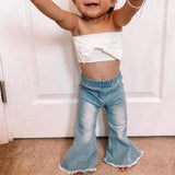 Bailey's Blossoms Sophie Denim Bell Bottoms Light Wash