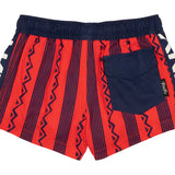 BinkyBro Mens Swimsuit Stamped Crimson