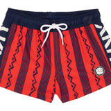 BinkyBro Mens Swimsuit Stamped Crimson