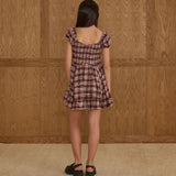 Rylee + Cru Teen Stella Dress Burgundy Plaid