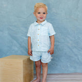 Remi & Capri Tatum Set Icy Horizon Plaid