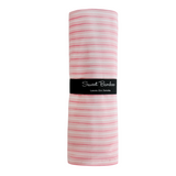 Sweet Bamboo Swaddle Blanket Pink Stripe