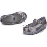 Mini Melissa Sweet Love Mary Jane Silver Glitter