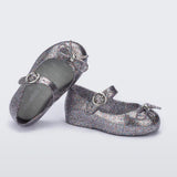 Mini Melissa Sweet Love Mary Jane Silver Glitter
