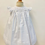 Will'beth 14334 Flutter Sleeve Dress White