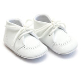 L'amour 3890 Benny Lace Up Baby Bootie White
