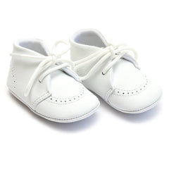 L'amour 3890 Benny Lace Up Baby Bootie White