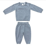 Babysprouts Soft Knit Baby Set Teal Marble