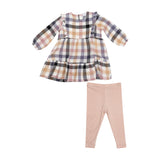 Angel Dear Ruffled Tunic and Legging Set Autumn Plaid