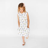 Heyward House Sleeveless Pocket Twirl Dress Spring Topiaries