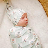 Copper Pearl Mickey Mouse & Friends Top Knot Hat 0-4m