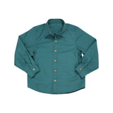 Be Girl A Vintage Noel Buttondown Top Teal - Pre-Order