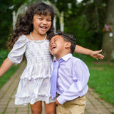Be Girl Whispering Lilacs Mommy & Me Trinity Dress - Kids & Womens Sizing