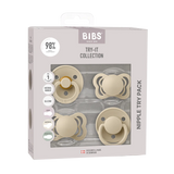 BIBS Nipple Try 4 Pack Vanilla