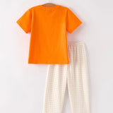 Rylee Faith Fall Thanksgiving Plaid Turkey Smocked Boys Set