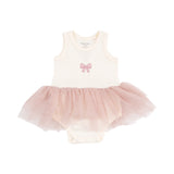 Angel Dear Bows and Ballet Rib Tutu Bodysuit